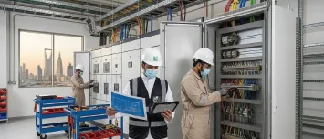 Electrical works on switchgear panels